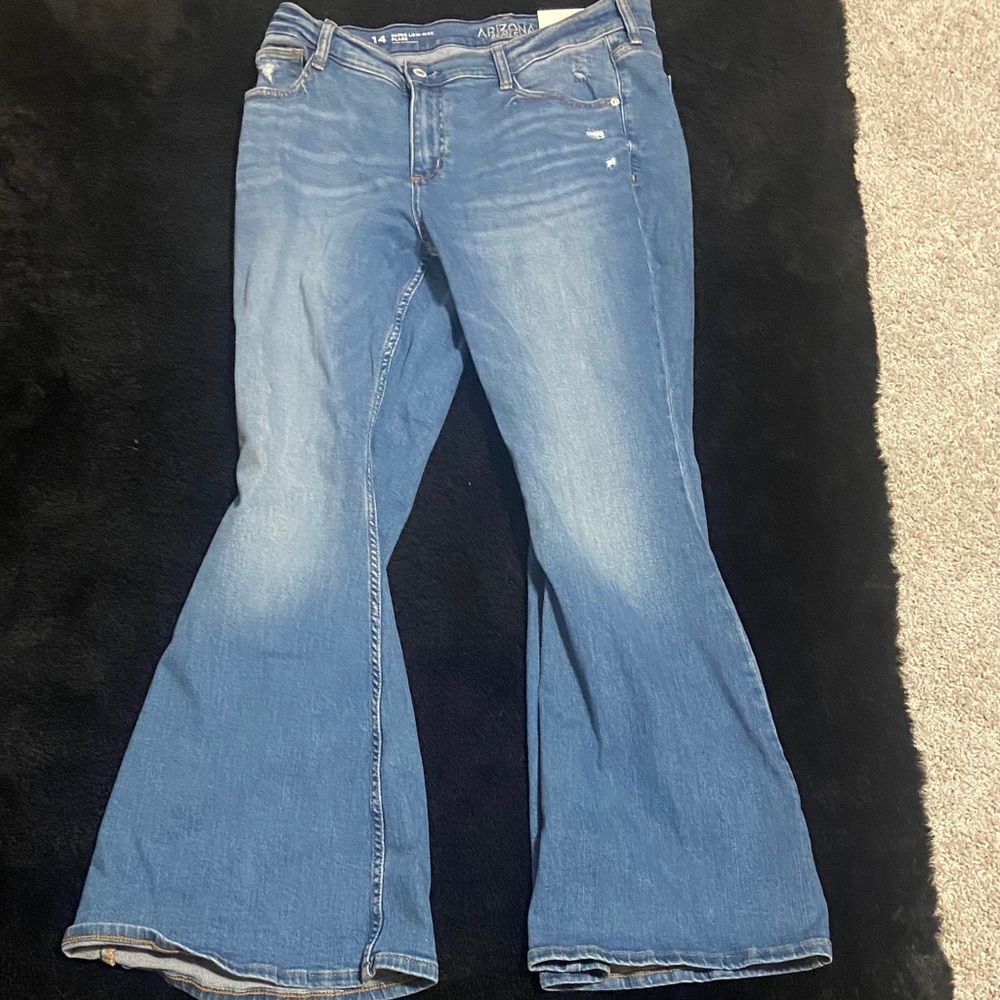 Arizona Jean Company Women's Blue Flare Jeans